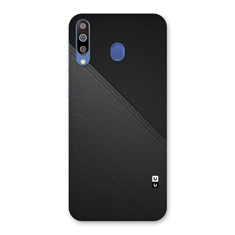 Black Polka Stripe Back Case for Galaxy M30