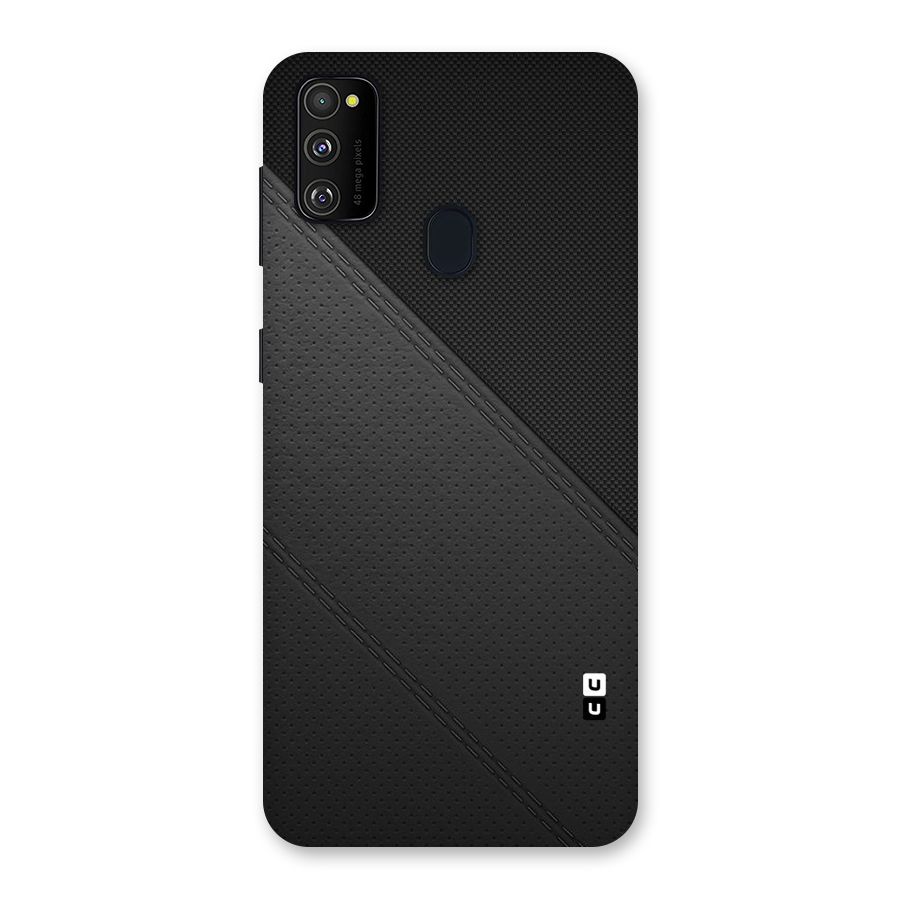 Black Polka Stripe Back Case for Galaxy M30s