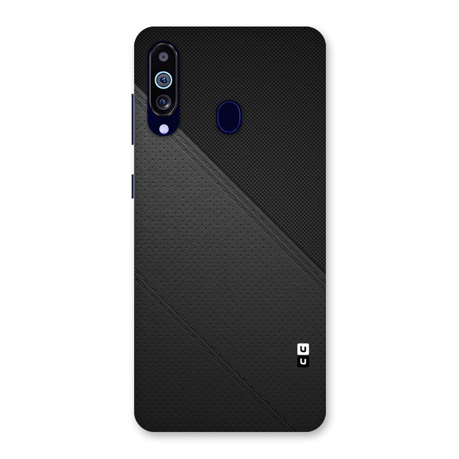 Black Polka Stripe Back Case for Galaxy M40