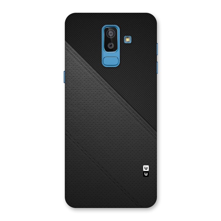 Black Polka Stripe Back Case for Galaxy On8 (2018)