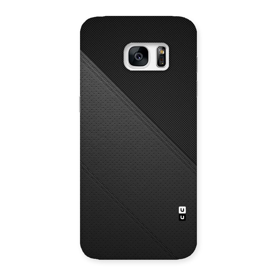 Black Polka Stripe Back Case for Galaxy S7 Edge