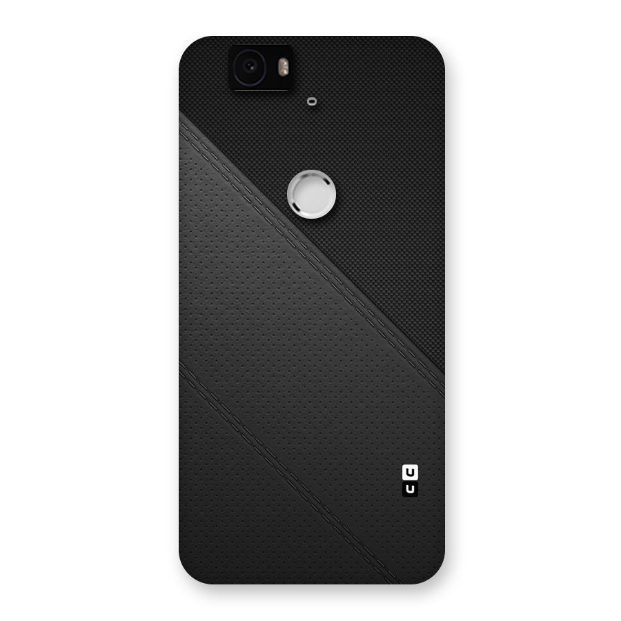 Black Polka Stripe Back Case for Google Nexus-6P
