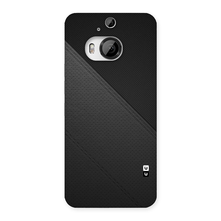Black Polka Stripe Back Case for HTC One M9 Plus
