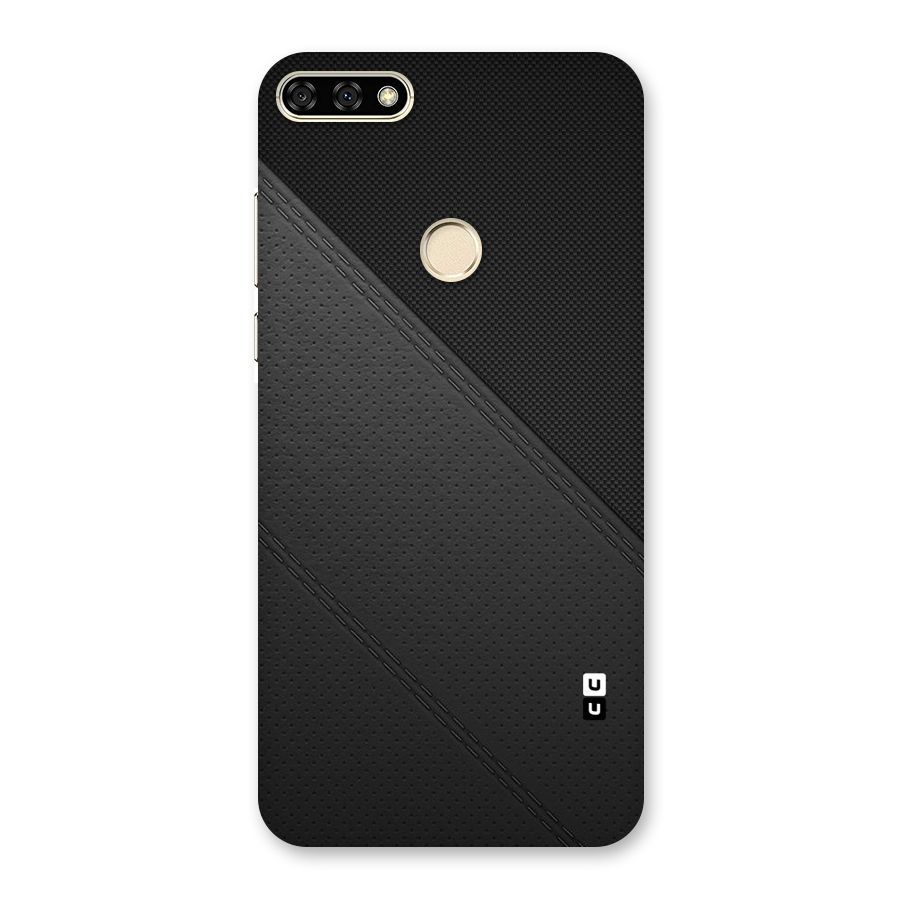 Black Polka Stripe Back Case for Honor 7A