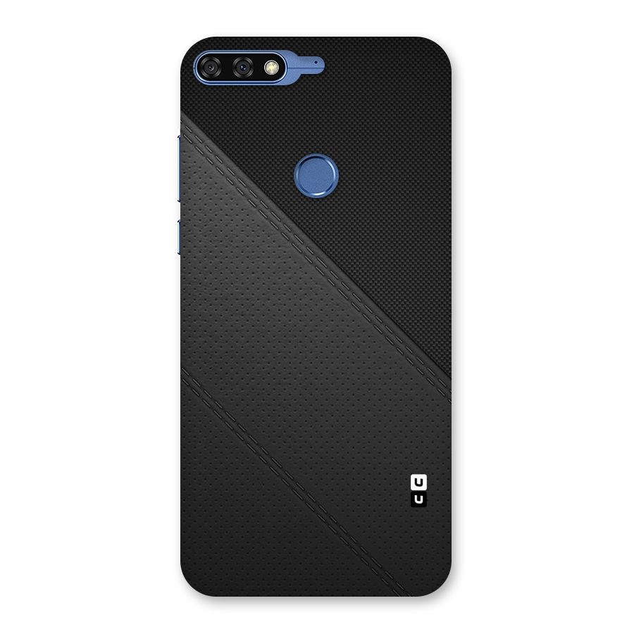 Black Polka Stripe Back Case for Honor 7C