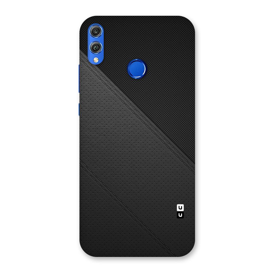 Black Polka Stripe Back Case for Honor 8X