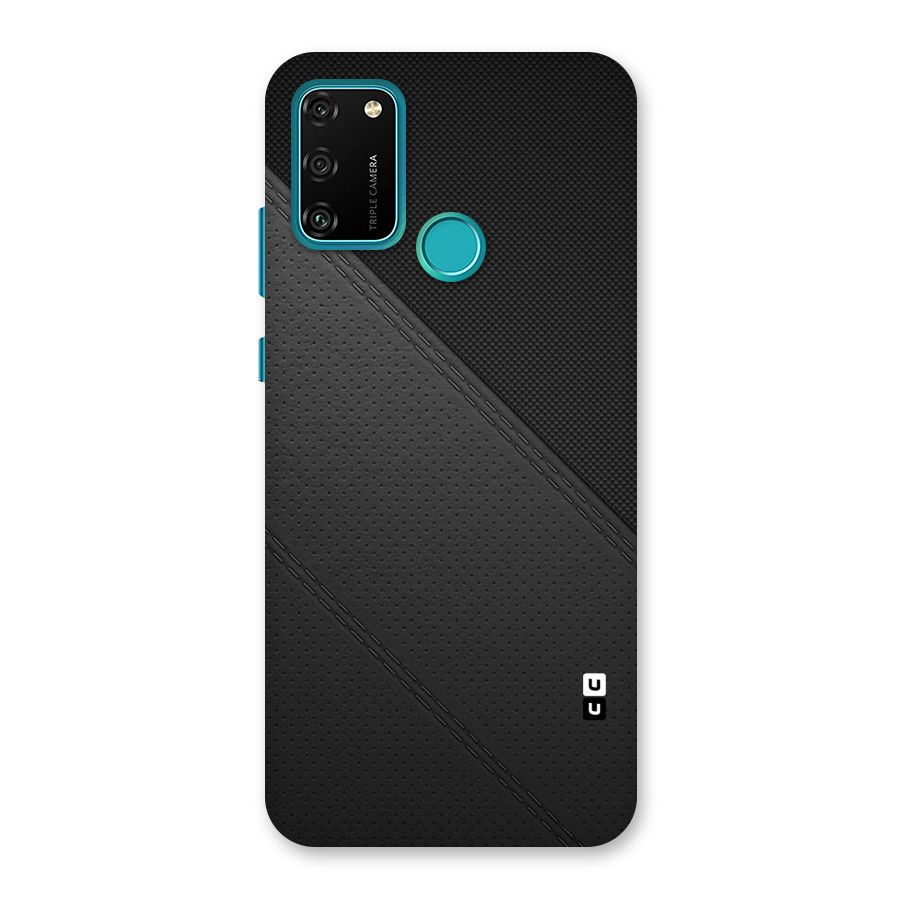 Black Polka Stripe Back Case for Honor 9A