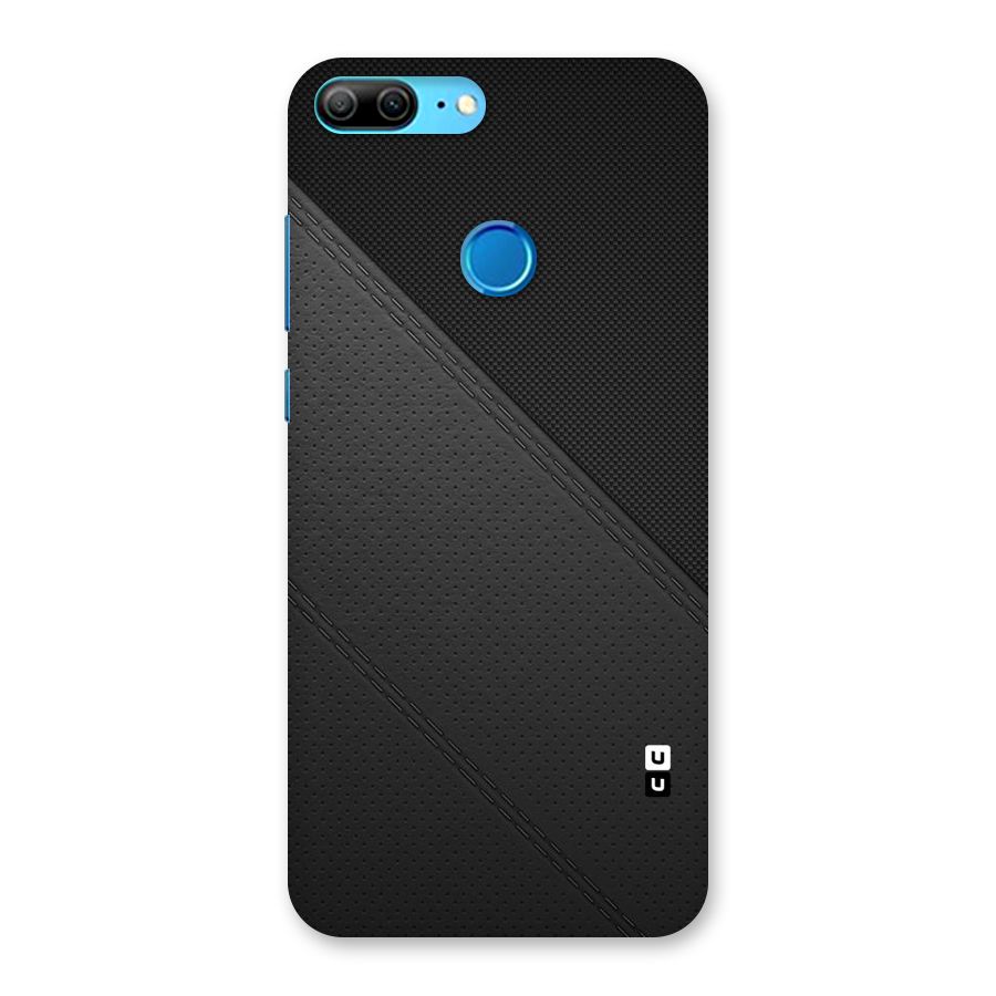 Black Polka Stripe Back Case for Honor 9 Lite