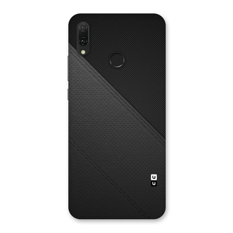 Black Polka Stripe Back Case for Huawei Y9 (2019)