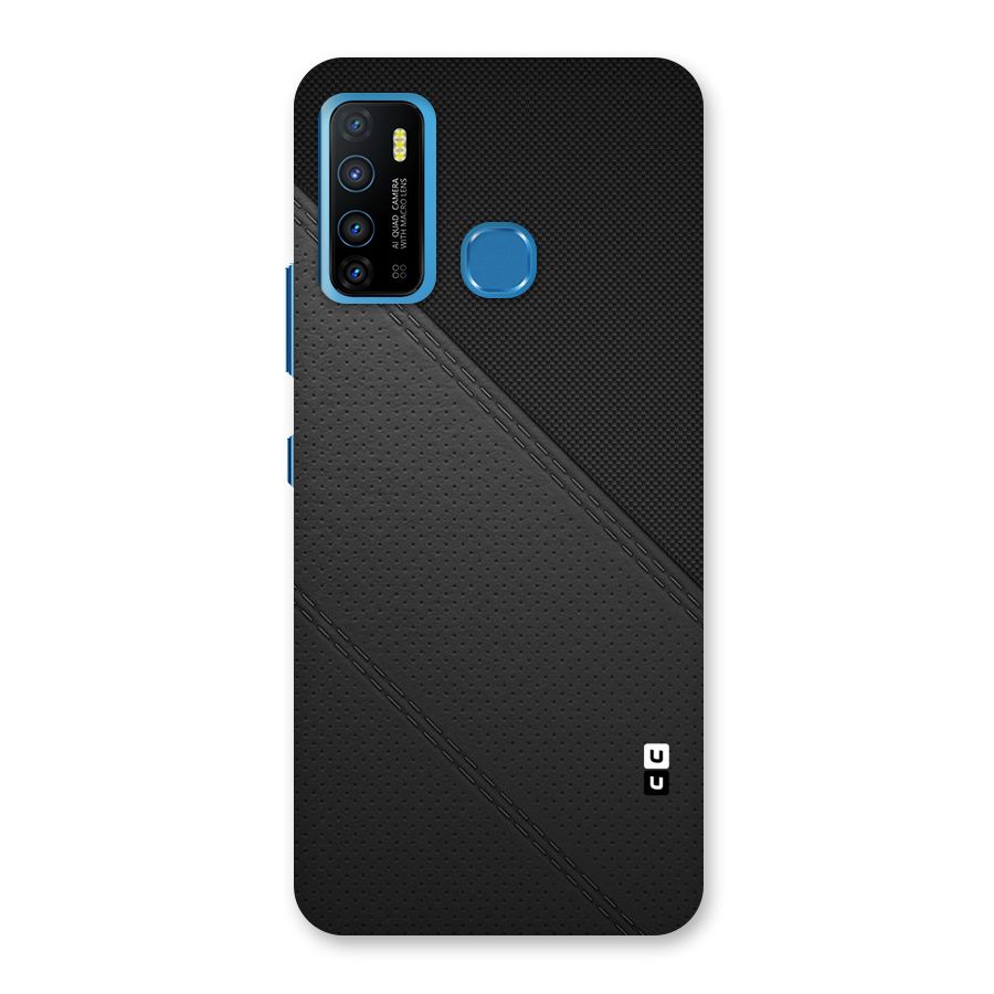 Black Polka Stripe Back Case for Infinix Hot 9
