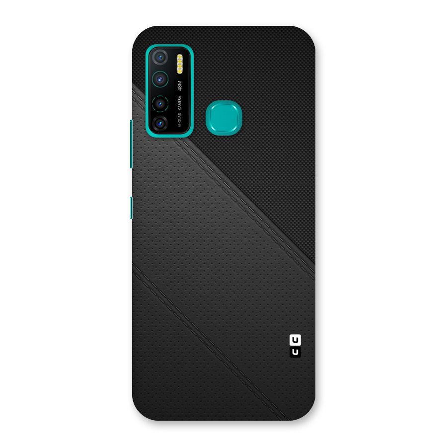 Black Polka Stripe Back Case for Infinix Hot 9 Pro
