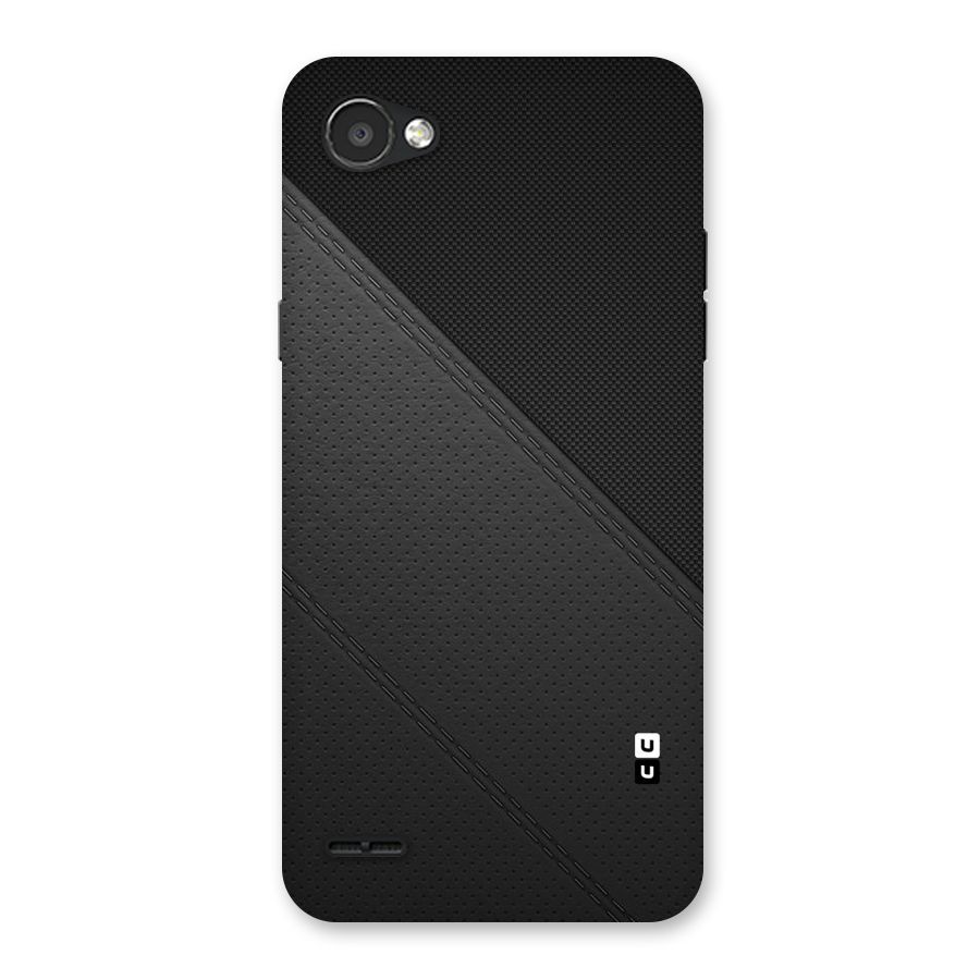 Black Polka Stripe Back Case for LG Q6