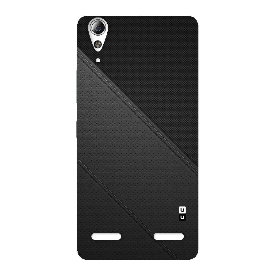 Black Polka Stripe Back Case for Lenovo A6000 Plus