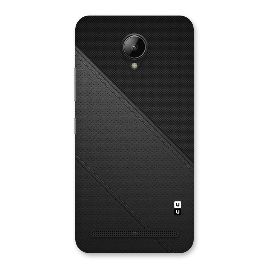 Black Polka Stripe Back Case for Lenovo C2