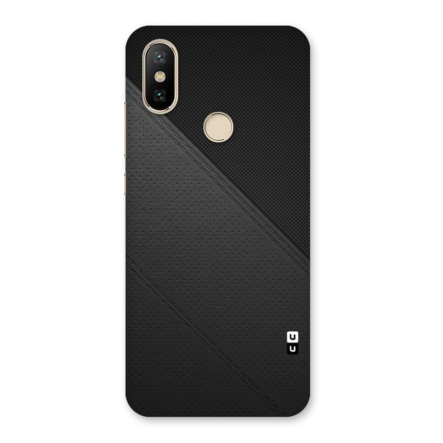 Black Polka Stripe Back Case for Mi A2