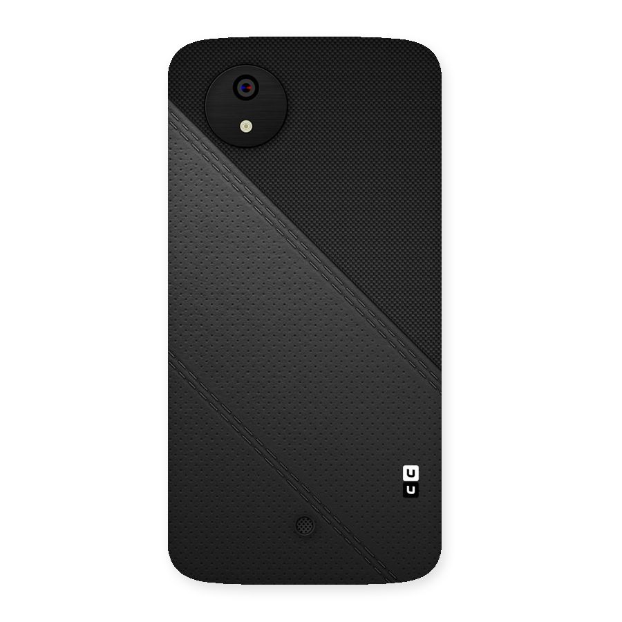 Black Polka Stripe Back Case for Micromax Canvas A1
