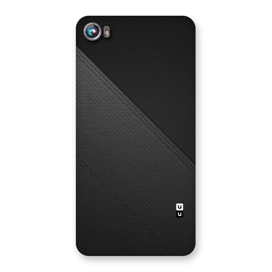 Black Polka Stripe Back Case for Micromax Canvas Fire 4 A107