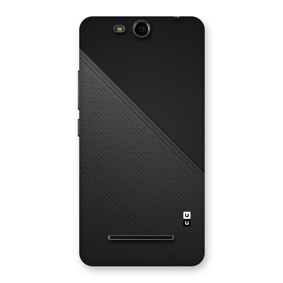 Black Polka Stripe Back Case for Micromax Canvas Juice 3 Q392
