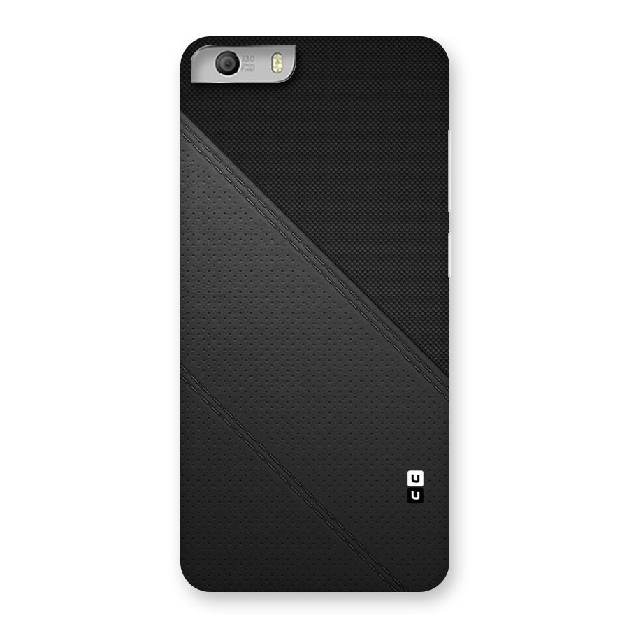 Black Polka Stripe Back Case for Micromax Canvas Knight 2