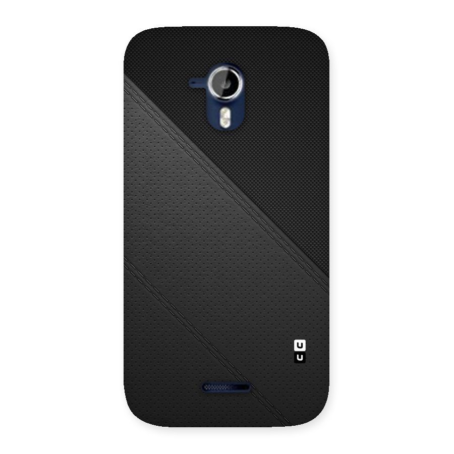 Black Polka Stripe Back Case for Micromax Canvas Magnus A117