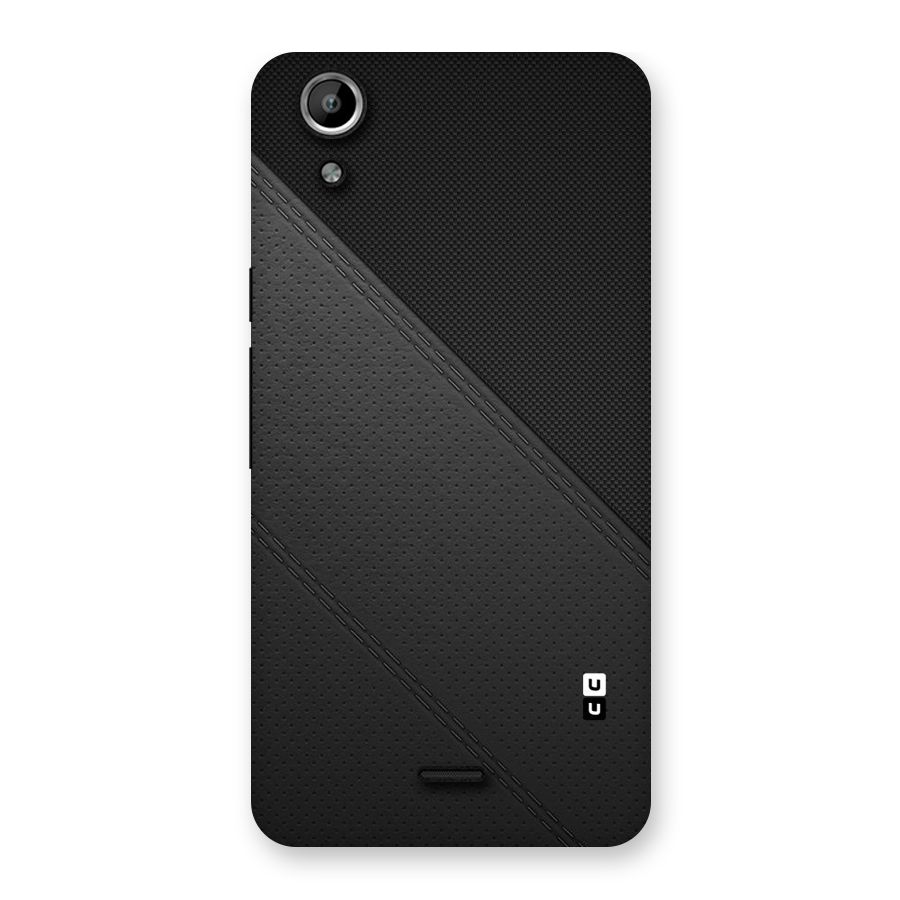 Black Polka Stripe Back Case for Micromax Canvas Selfie Lens Q345