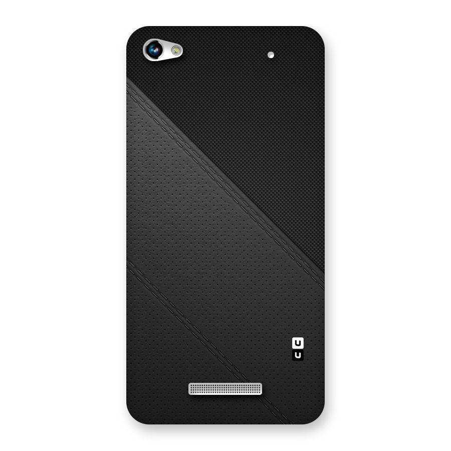 Black Polka Stripe Back Case for Micromax Hue 2
