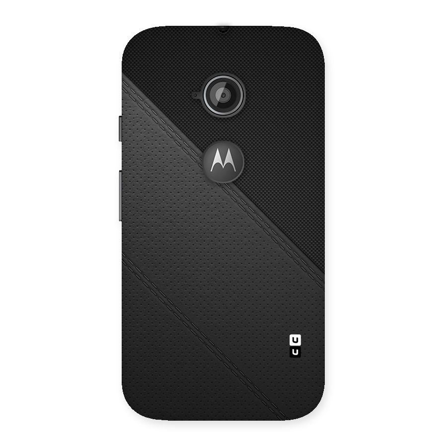 Black Polka Stripe Back Case for Moto E 2nd Gen