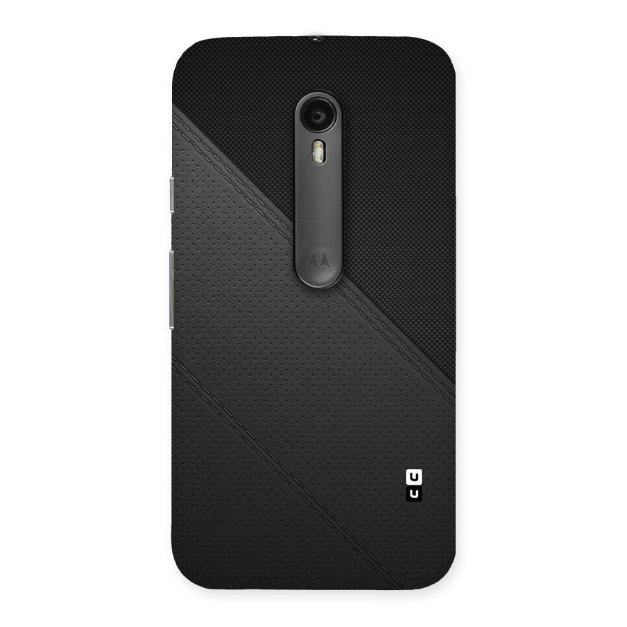 Black Polka Stripe Back Case for Moto G3