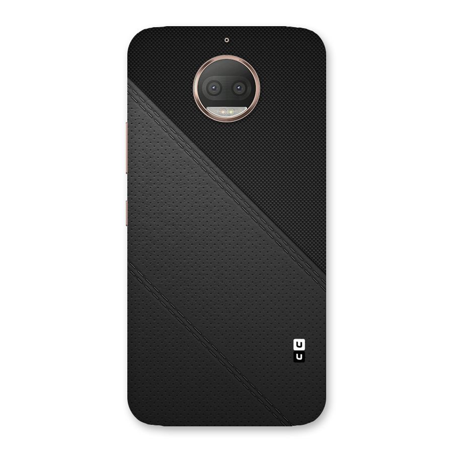 Black Polka Stripe Back Case for Moto G5s Plus