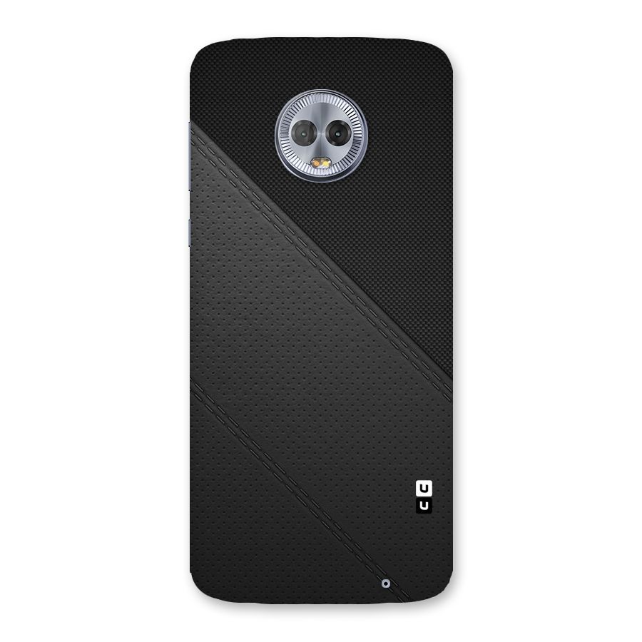 Black Polka Stripe Back Case for Moto G6 Plus