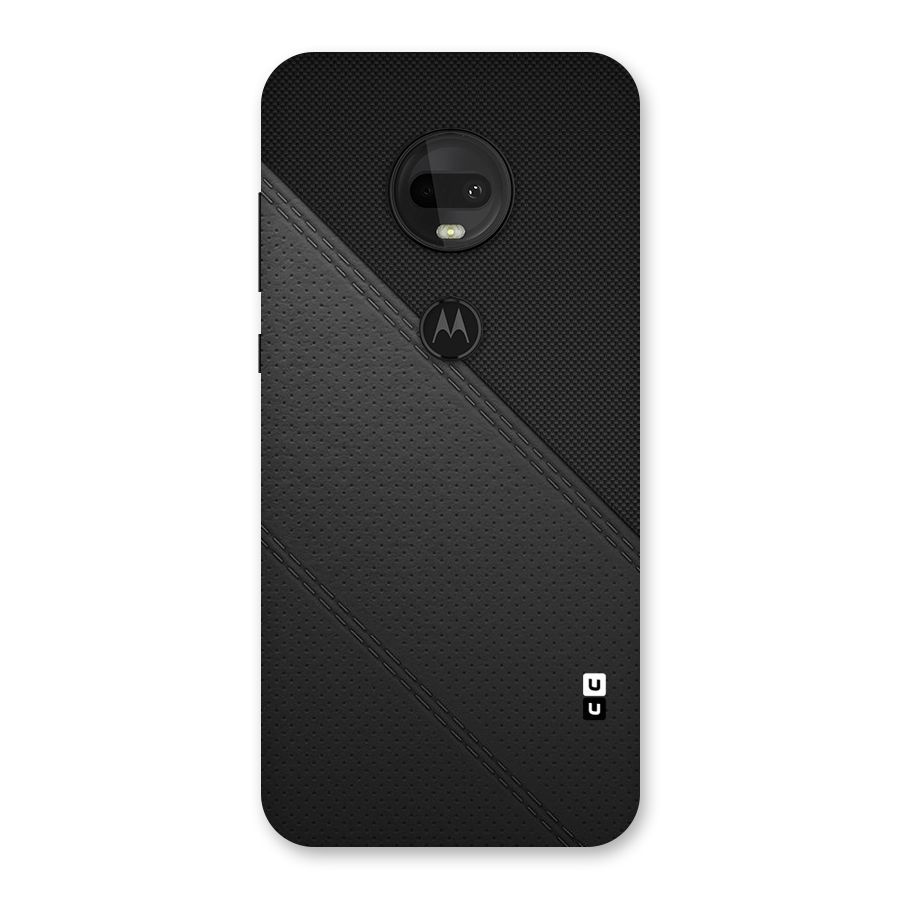 Black Polka Stripe Back Case for Moto G7