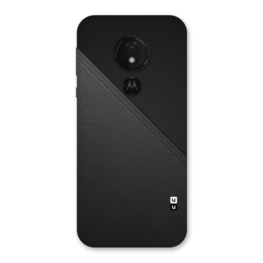 Black Polka Stripe Back Case for Moto G7 Power