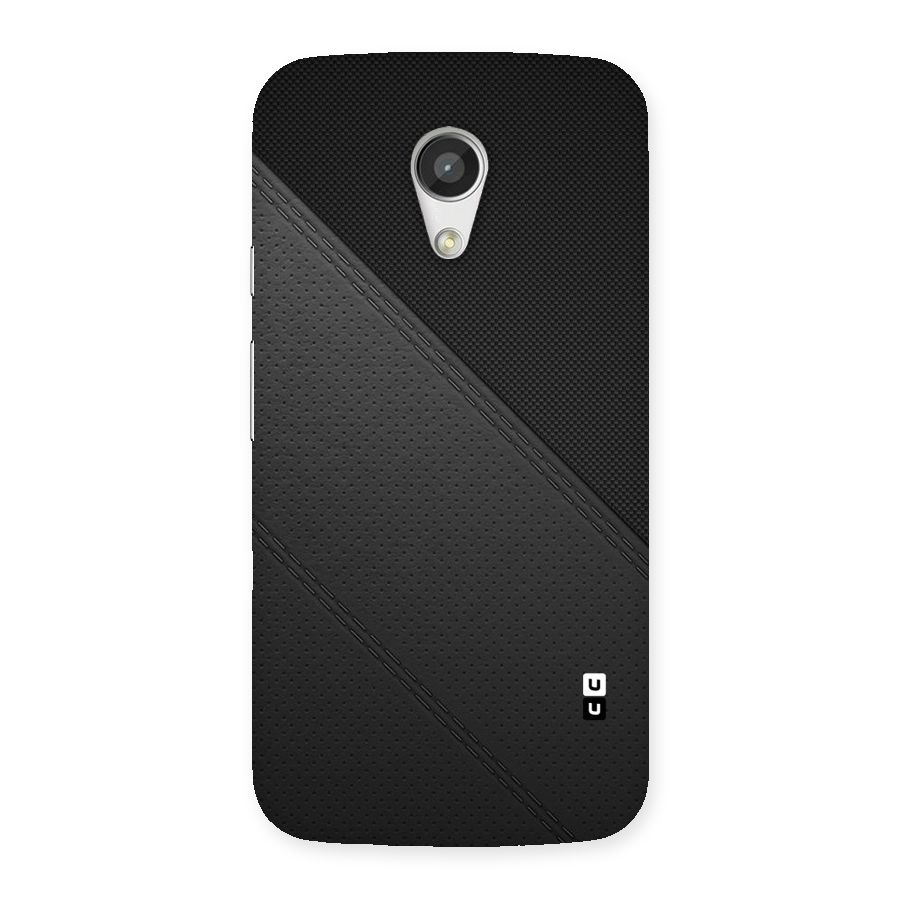 Black Polka Stripe Back Case for Moto G 2nd Gen