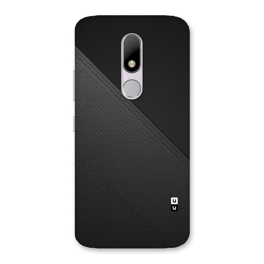 Black Polka Stripe Back Case for Moto M