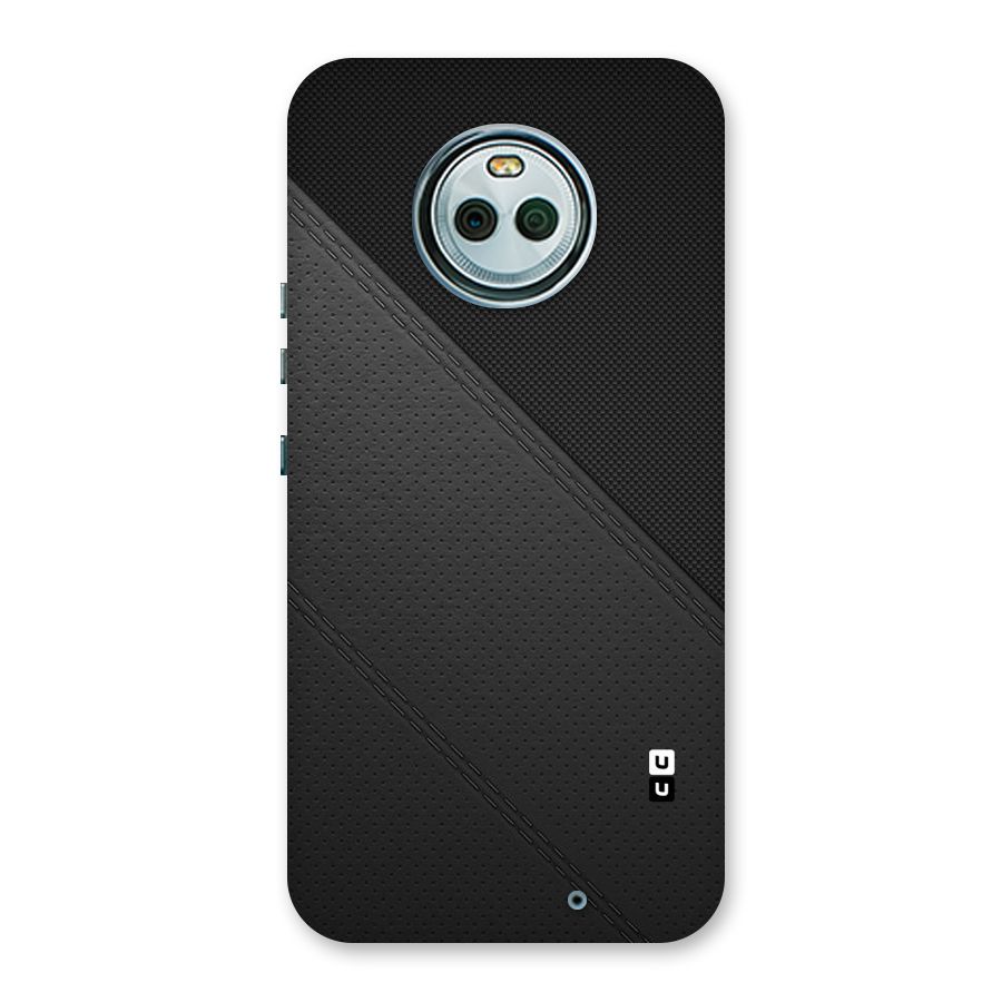 Black Polka Stripe Back Case for Moto X4