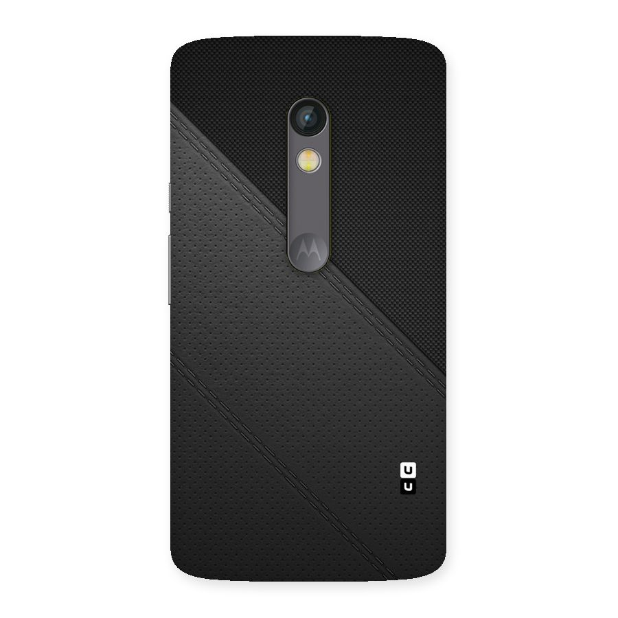 Black Polka Stripe Back Case for Moto X Play