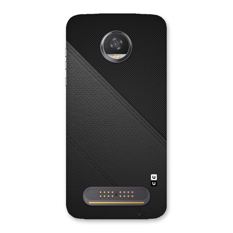 Black Polka Stripe Back Case for Moto Z2 Play