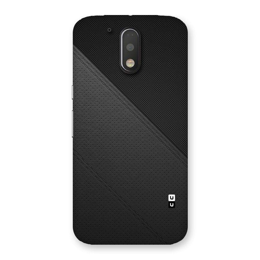 Black Polka Stripe Back Case for Motorola Moto G4 Plus