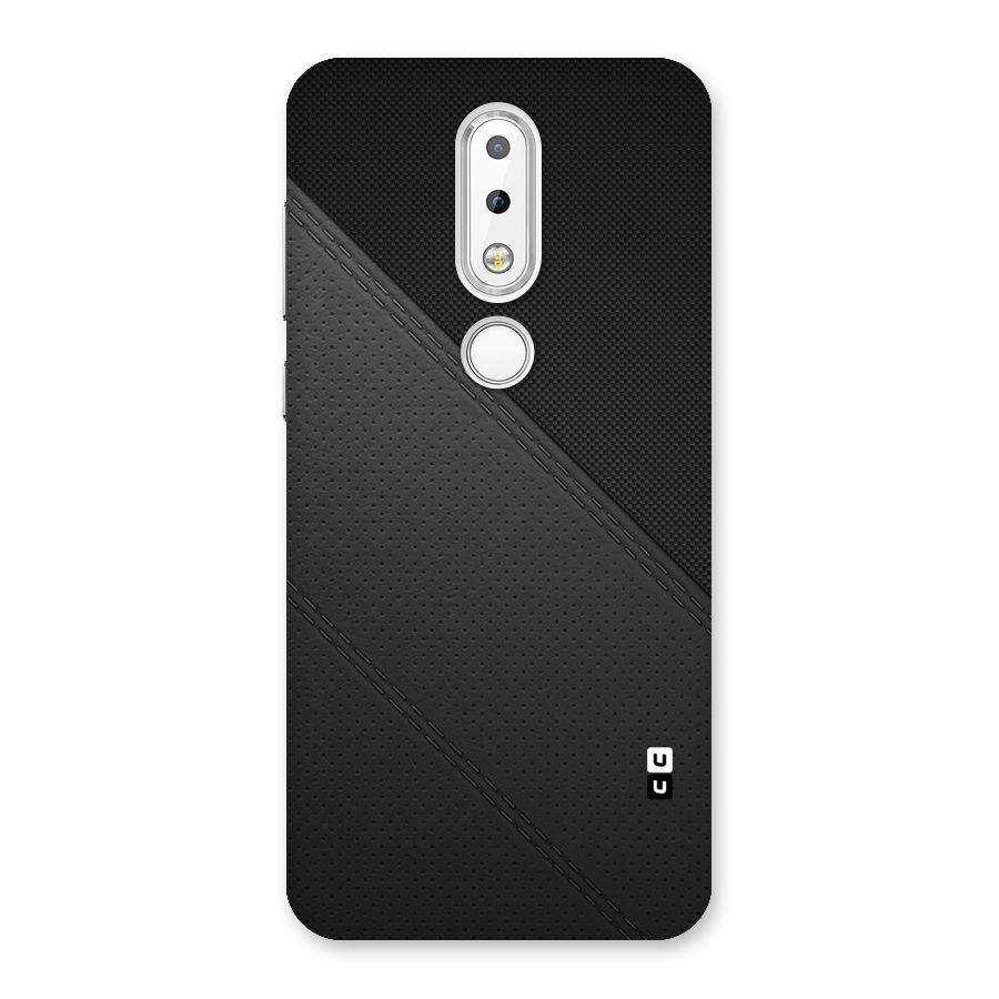 Black Polka Stripe Back Case for Nokia 6.1 Plus