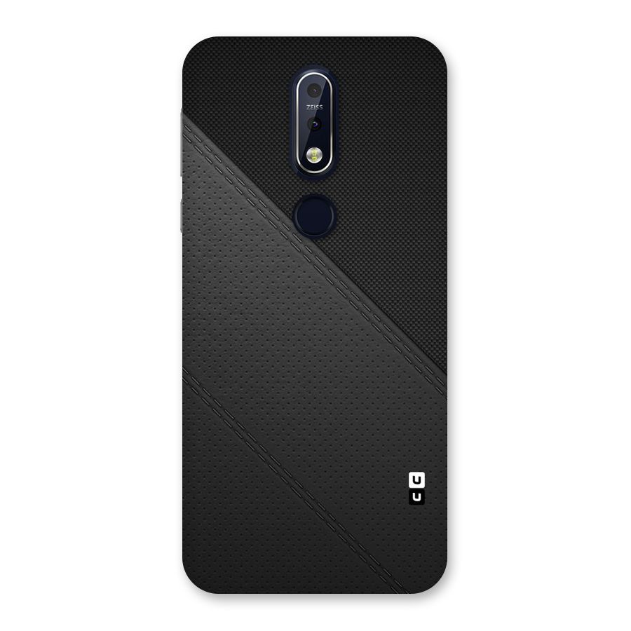 Black Polka Stripe Back Case for Nokia 7.1