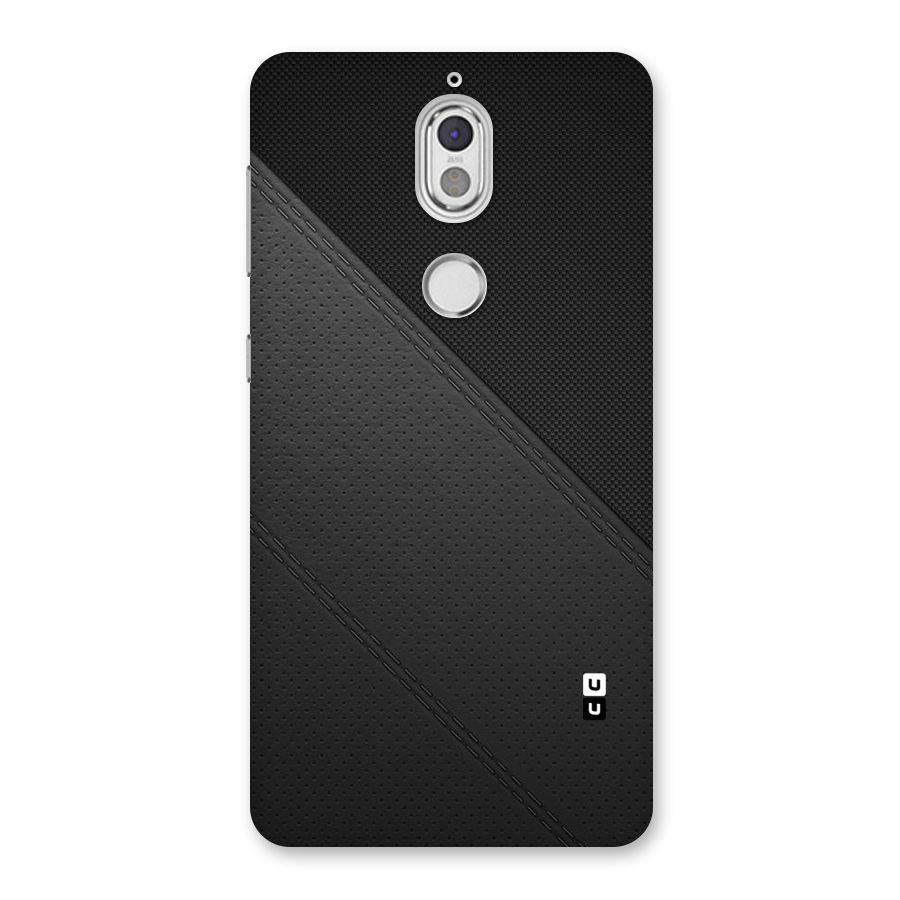 Black Polka Stripe Back Case for Nokia 7