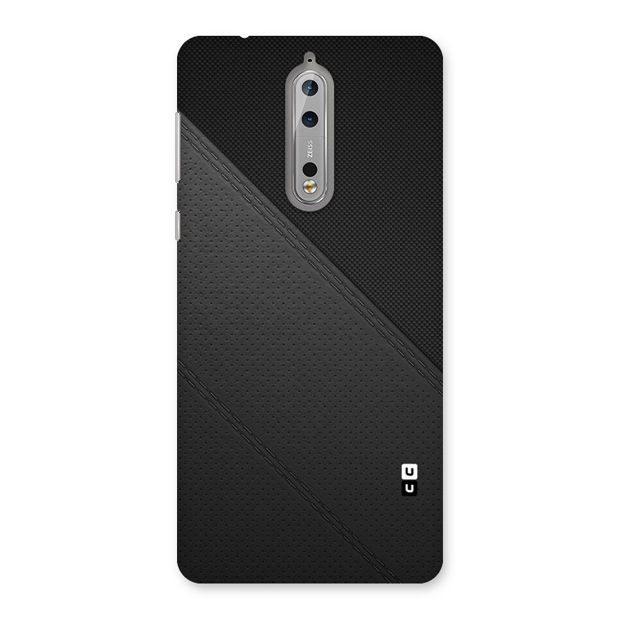 Black Polka Stripe Back Case for Nokia 8