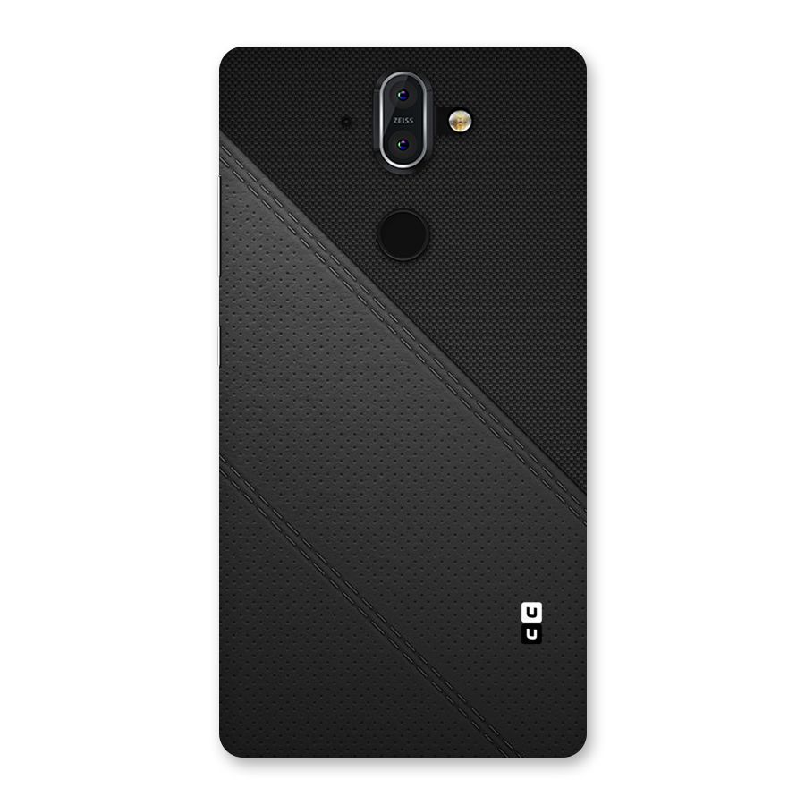 Black Polka Stripe Back Case for Nokia 8 Sirocco