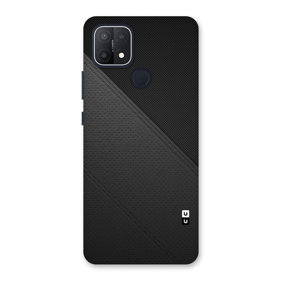 Black Polka Stripe Back Case for Oppo A15