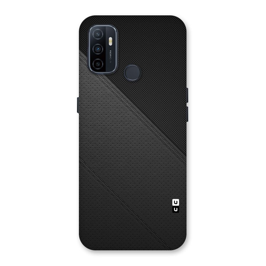 Black Polka Stripe Back Case for Oppo A32