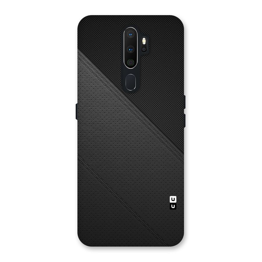 Black Polka Stripe Back Case for Oppo A5 (2020)