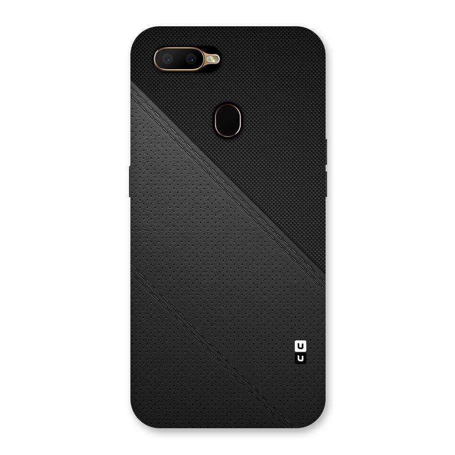 Black Polka Stripe Back Case for Oppo A5s