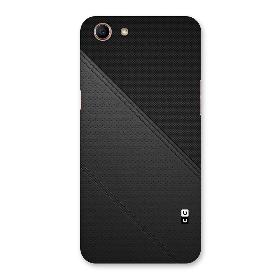 Black Polka Stripe Back Case for Oppo A83 (2018)