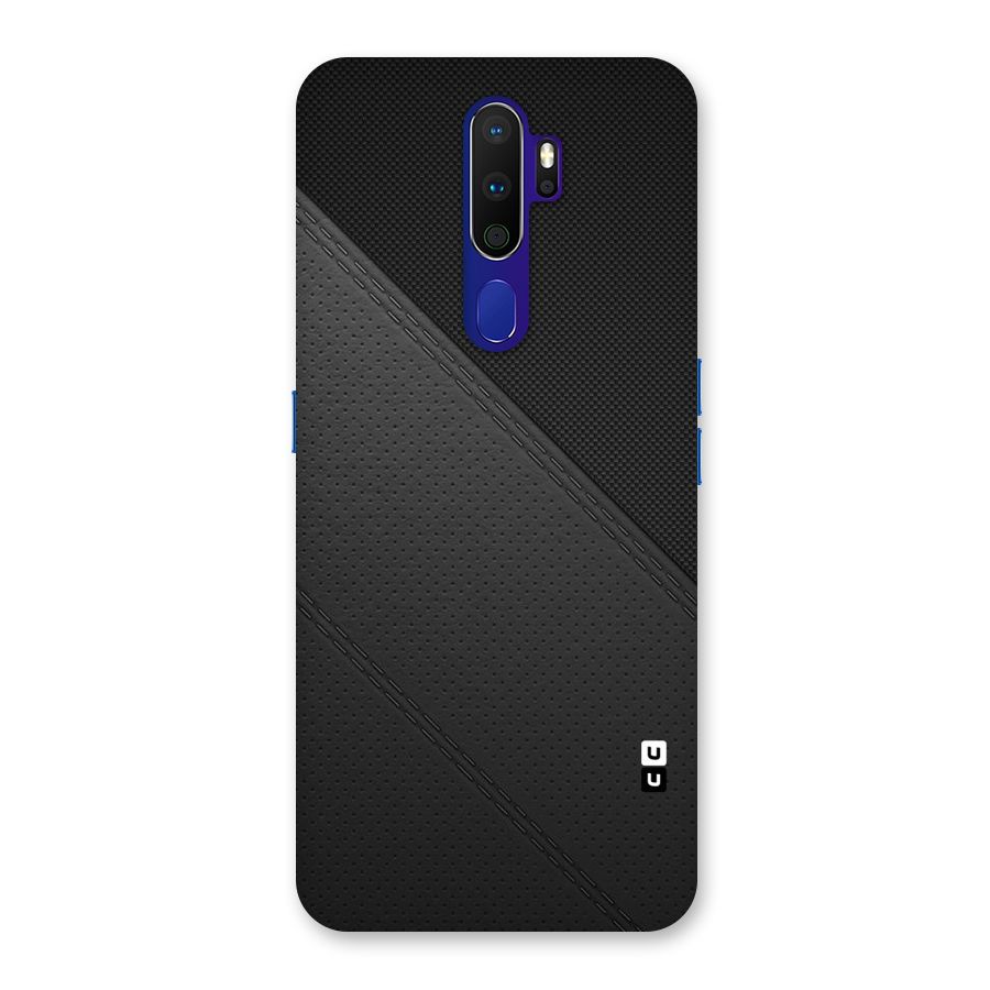 Black Polka Stripe Back Case for Oppo A9 (2020)