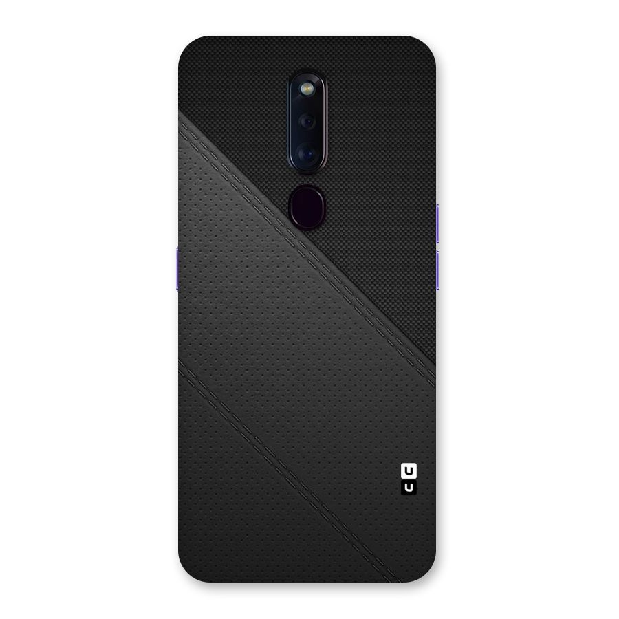 Black Polka Stripe Back Case for Oppo F11 Pro